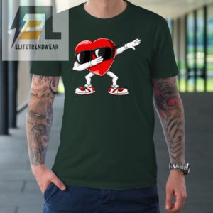 Dabbing Heart Funny Gifts Mens Kids Boys Valentines Day Tshirt elitetrendwear 1 2