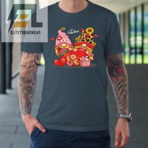 Happy Valentines Day Gnomes With Leopard Sunflower Valentine Tshirt elitetrendwear 1 3