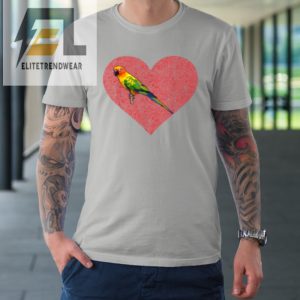 Sun Conure Valentines Day Bird Love Fingerprint Tshirt elitetrendwear 1 7