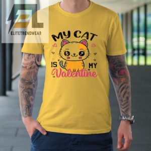 My Cat Is My Valentine Vintage Women Men Valentines Day Tshirt elitetrendwear 1 3