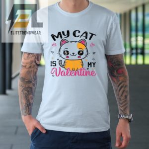 My Cat Is My Valentine Vintage Women Men Valentines Day Tshirt elitetrendwear 1 4