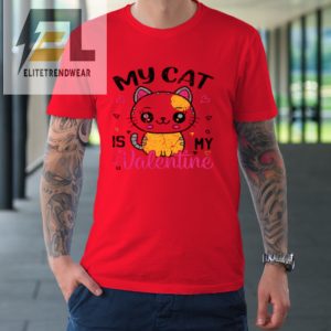 My Cat Is My Valentine Vintage Women Men Valentines Day Tshirt elitetrendwear 1 5