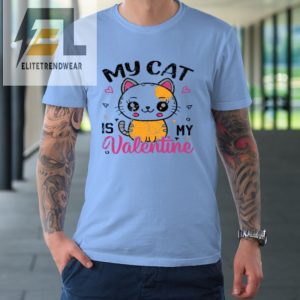 My Cat Is My Valentine Vintage Women Men Valentines Day Tshirt elitetrendwear 1 6