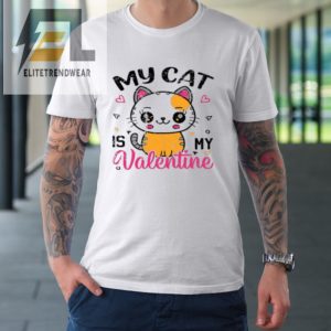 My Cat Is My Valentine Vintage Women Men Valentines Day Tshirt elitetrendwear 1 7