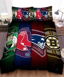 Sports Massachusetts Sport Teams Bed Sheet Duvet Cover Bedding Sets elitetrendwear 1 3