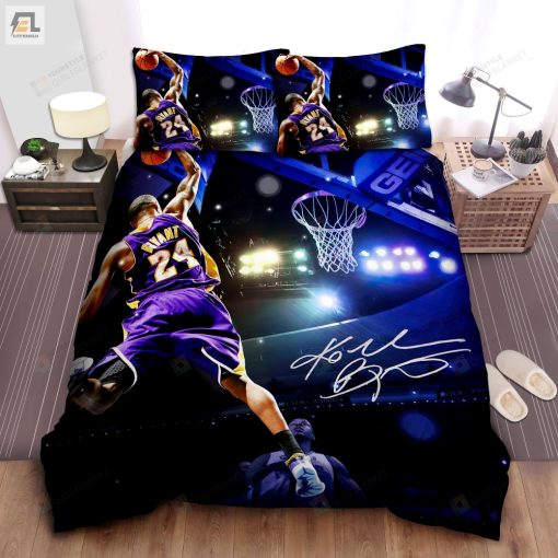 Kobe Bryant Dunking Bed Sheets Duvet Cover Bedding Sets elitetrendwear 1