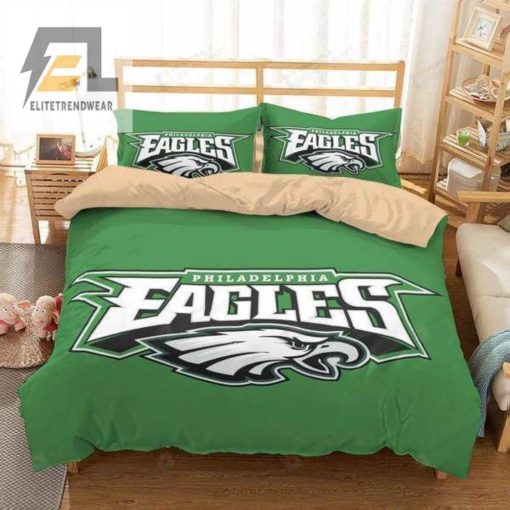 Philadelphia Eagles Logo Bedding Set Duvet Cover Pillow Cases elitetrendwear 1