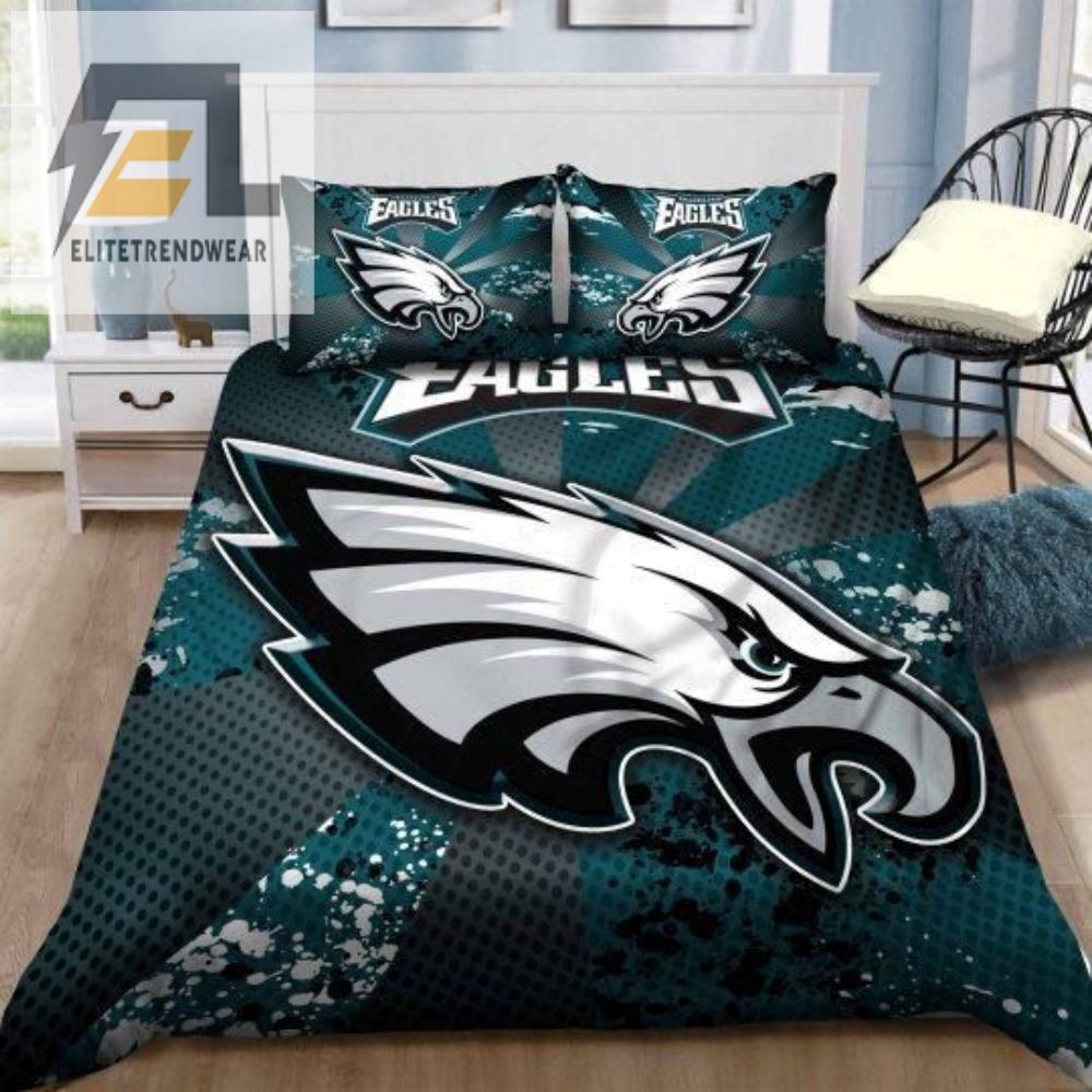 3D Philadelphia Eagles Logo Bedding Set Duvet Cover  Pillow Cases 
