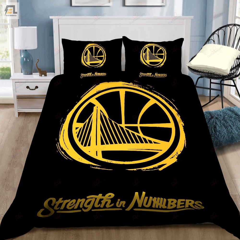 Strength In Numbers Golden State Warriors Bedding Set Duvet Cover  Pillow Cases 