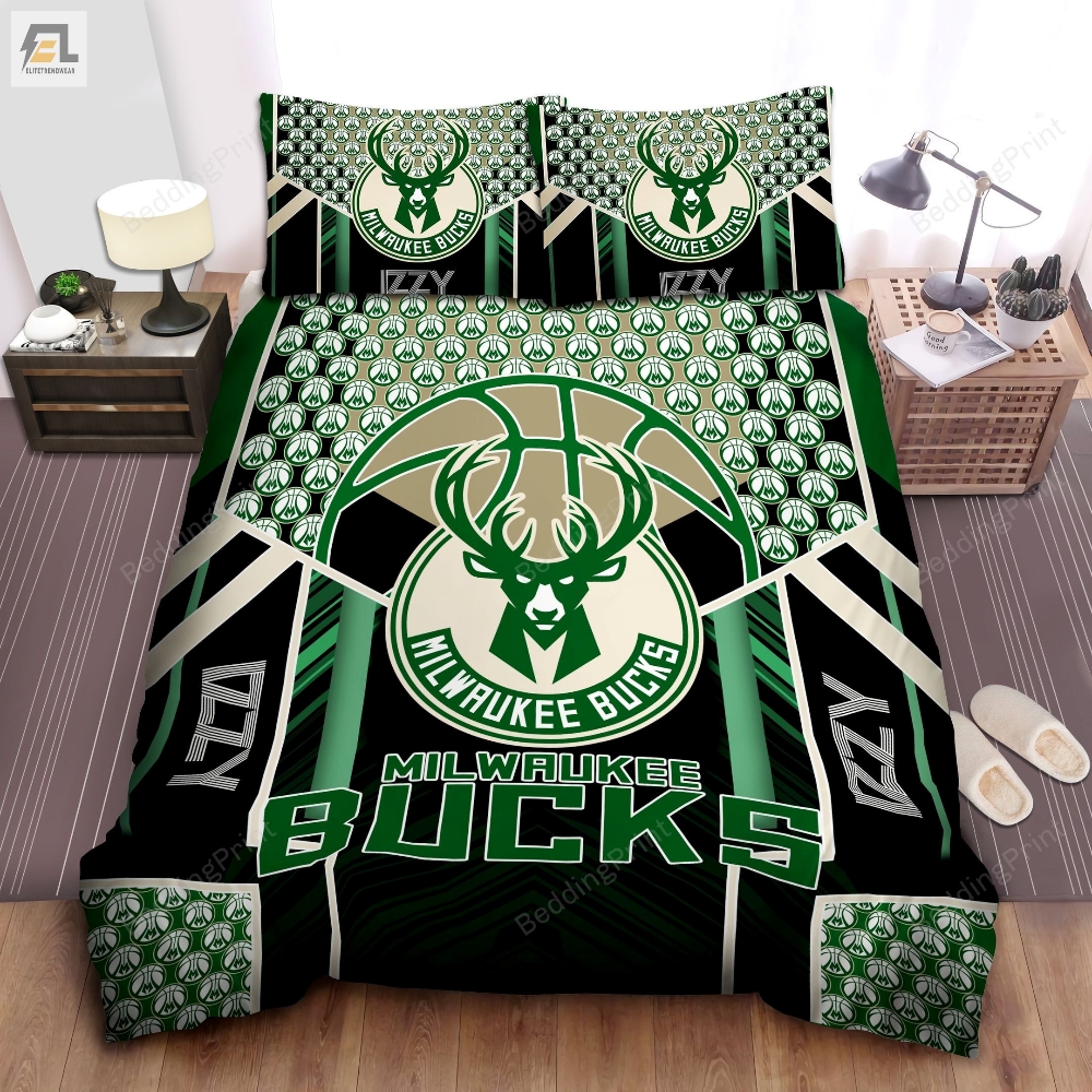 Custom Name Milwaukee Bucks Bedding Set 