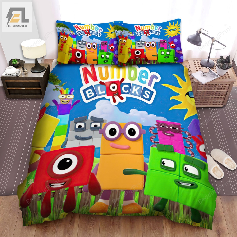 Numberblocks The Poster Bed Sheets Spread Duvet Cover Bedding Sets 