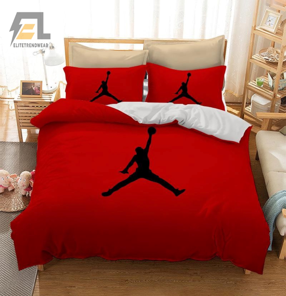 Jordan Logo Custom Bedding Set Duvet Cover 