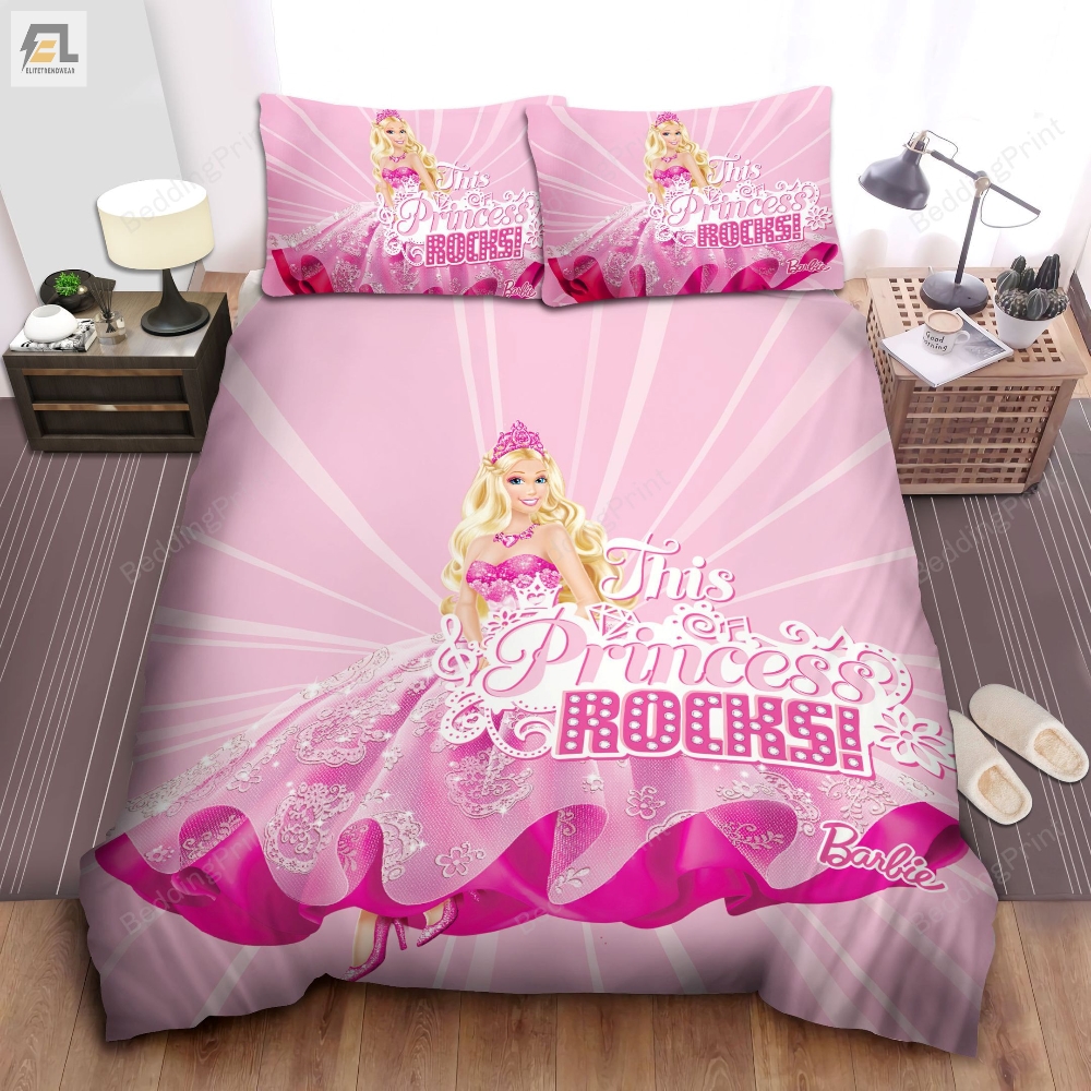 Pink Barbie Bed Sheets Duvet Cover Bedding Sets 