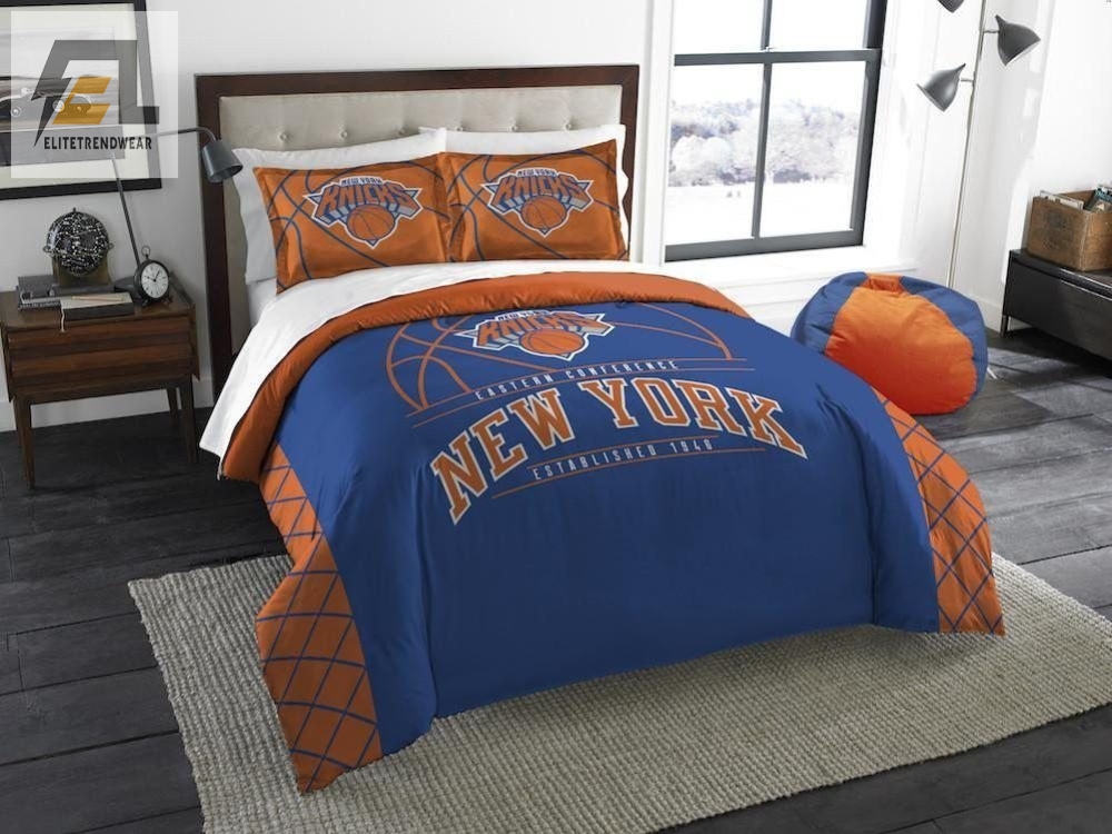 New York Knicks Bedding Set Duvet Cover  Pillow Cases 