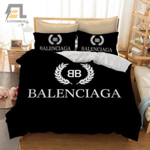 Balenciaga Logo Custom Bedding Set Duvet Cover elitetrendwear 1 1