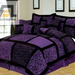 Purple Zebra Bedding Sets Duvet Cover Pillow Cases elitetrendwear 1 1