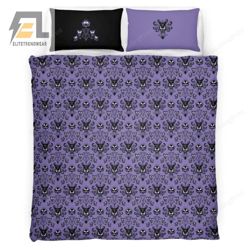 Haunted Mansion Bed Sheets Bedspread Duvet Cover Bedding Set 