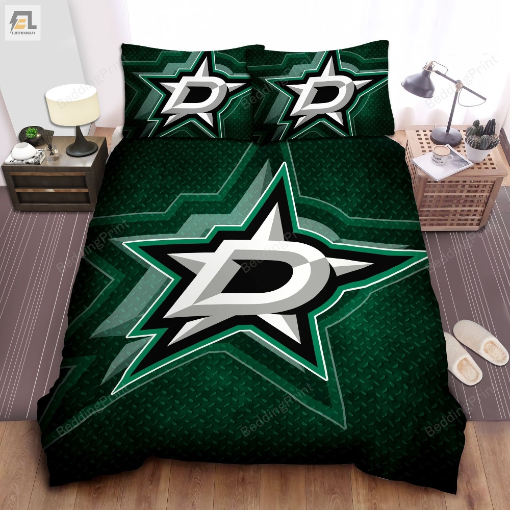 Sports Texas Nhl Team Dallas Stars Bed Sheet Duvet Cover Bedding Sets 