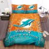 Personalized Custom Name Miami Dolphins Duvet Covers Bedding Set Fans Gift elitetrendwear 1