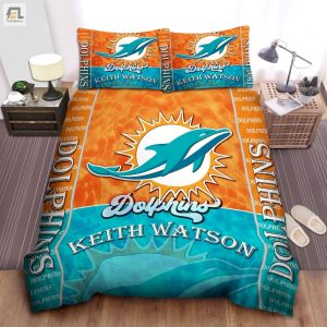 Personalized Custom Name Miami Dolphins Duvet Covers Bedding Set Fans Gift elitetrendwear 1 1