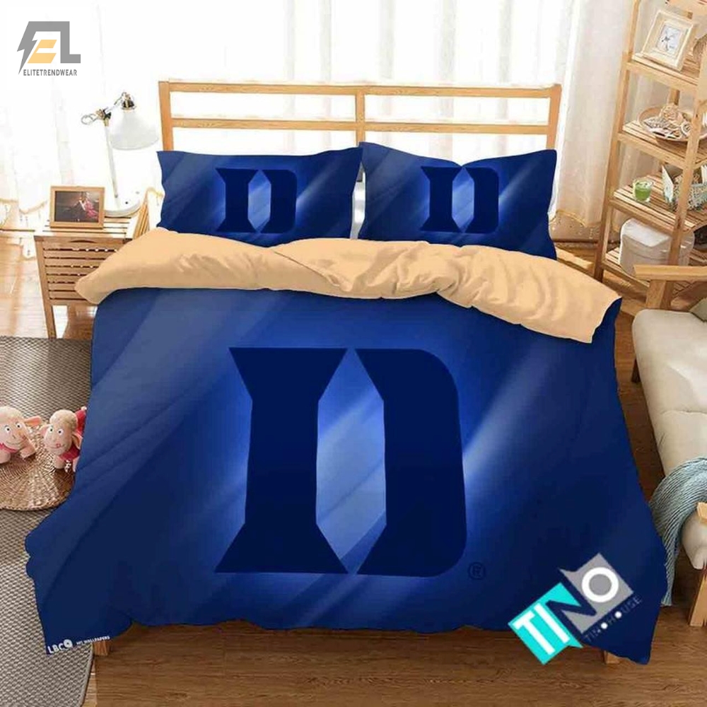 Ncaa Duke Blue Devils 3 Logo N 3D Personalized Customizedbedding Sets Duvet Cover Bedroom Set Bedset Bedlinen 