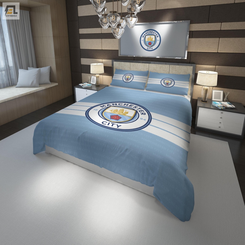 Manchester City Fc Football Club Bedding Set Duvet Cover 