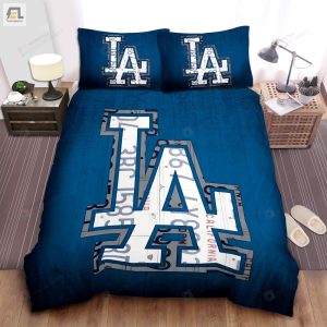 Los Angeles Dodgers La Bed Sheets Duvet Cover Bedding Sets elitetrendwear 1 1