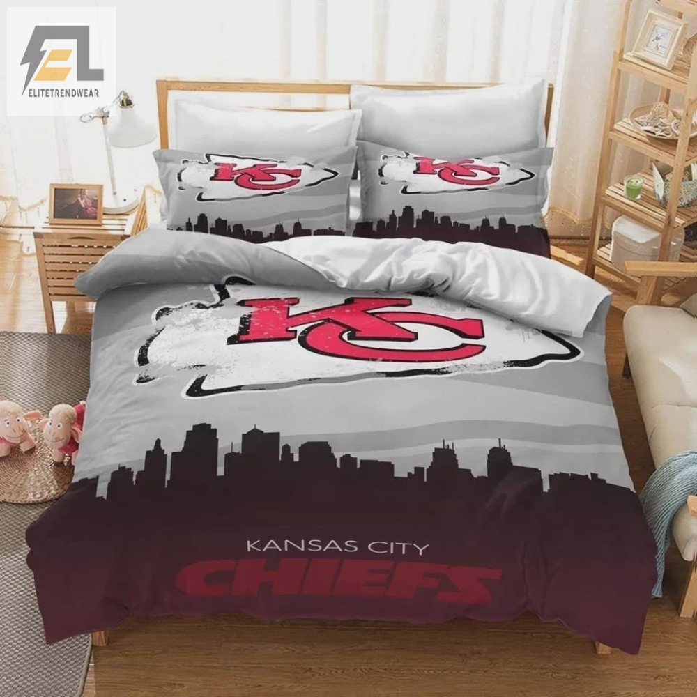 Kansas City Chiefs Nfl 3 Duvet Cover Quilt Cover Pillowcase Bedding Set 