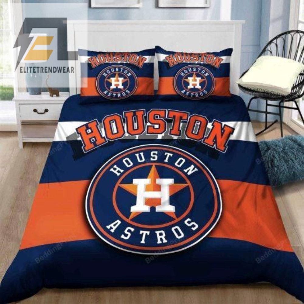 Houston Astros Customize Duvet Cover Bedding Set 