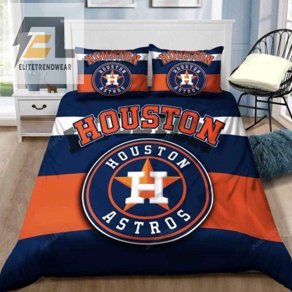 Houston Astros Duvet Cover Bedding Set 