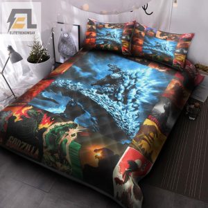 Godzilla Quilt Bed Set elitetrendwear 1 1