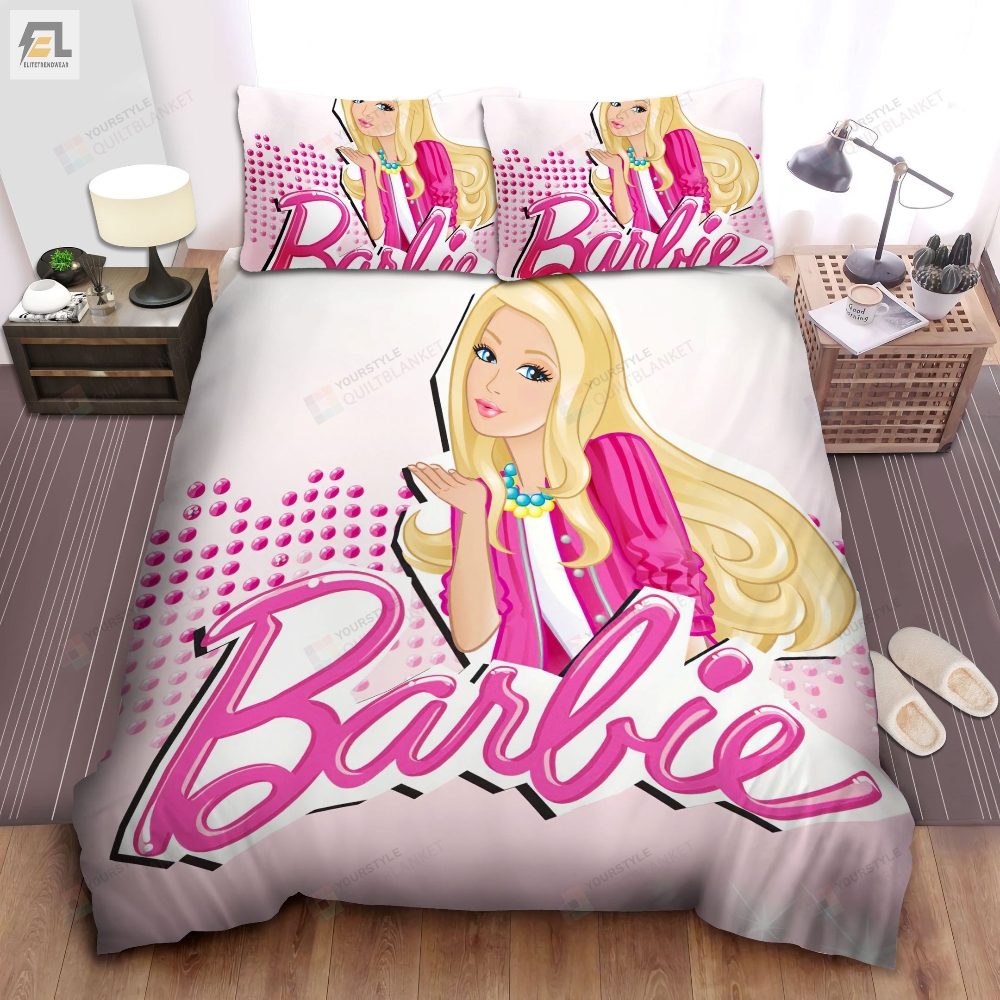 Barbie Bed Kiss Blow Sheets Spread Duvet Cover Bedding Sets 
