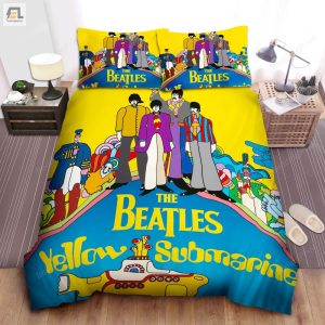 The Beatles Yellow Submarine Album Cover Bed Sheet Duvet Cover Bedding Sets elitetrendwear 1 1