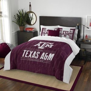 Texas Aampm Aggies Bedding Set Duvet Cover Pillow Cases elitetrendwear 1 1