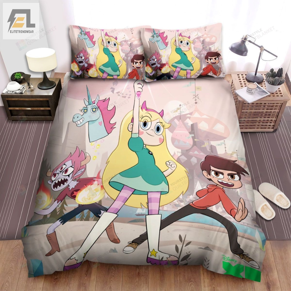 Star Vs. The Forces Of Evil The Poster Bed Sheets Spread Duvet Cover Bedding Sets 