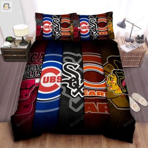 Sports Illinois Sport Teams Bed Sheet Spread Duvet Cover Bedding Sets elitetrendwear 1 1