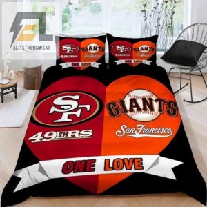 San Francisco 49Ers San Francisco Giants One Love Duvet Cover Bedding Set For Fans elitetrendwear 1 1