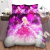 Pink Barbie And White Dog Bed Sheets Duvet Cover Bedding Sets elitetrendwear 1