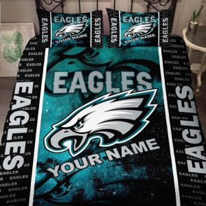 Philadelphia Eagles Bedding Set Custom Name Philadelphia Eagles Duvet Covers Eagles Nfl Bedding Seteagles Nfl Bedding Fans Gift Htl 262A elitetrendwear 1 1