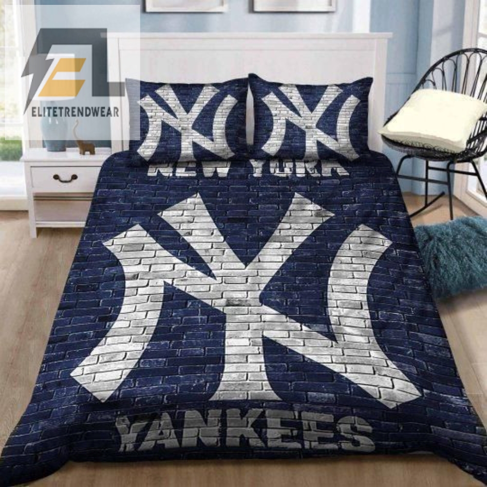 New York Yankees Duvet Cover Bedding Set Ver 2 