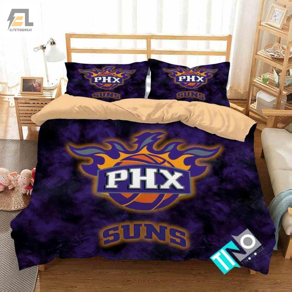 Nba Phoenix Suns 1 Logo 3D Personalized Customized Beddingsets Duvet Cover Bedroom Set Bedset Bedlinen V 