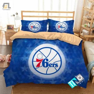 Nba Philadelphia 76Ers 2 Logo 3D Duvet Cover Bedding Sets N elitetrendwear 1 1