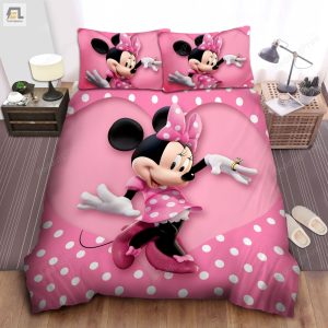 Minnie Mouse With Big Diamond Ring Bed Sheets Duvet Cover Bedding Sets elitetrendwear 1 1