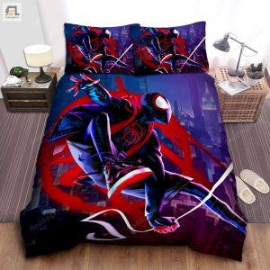 Miles Morales Spiderman Art Bed Sheets Duvet Cover Bedding Sets elitetrendwear 1 1