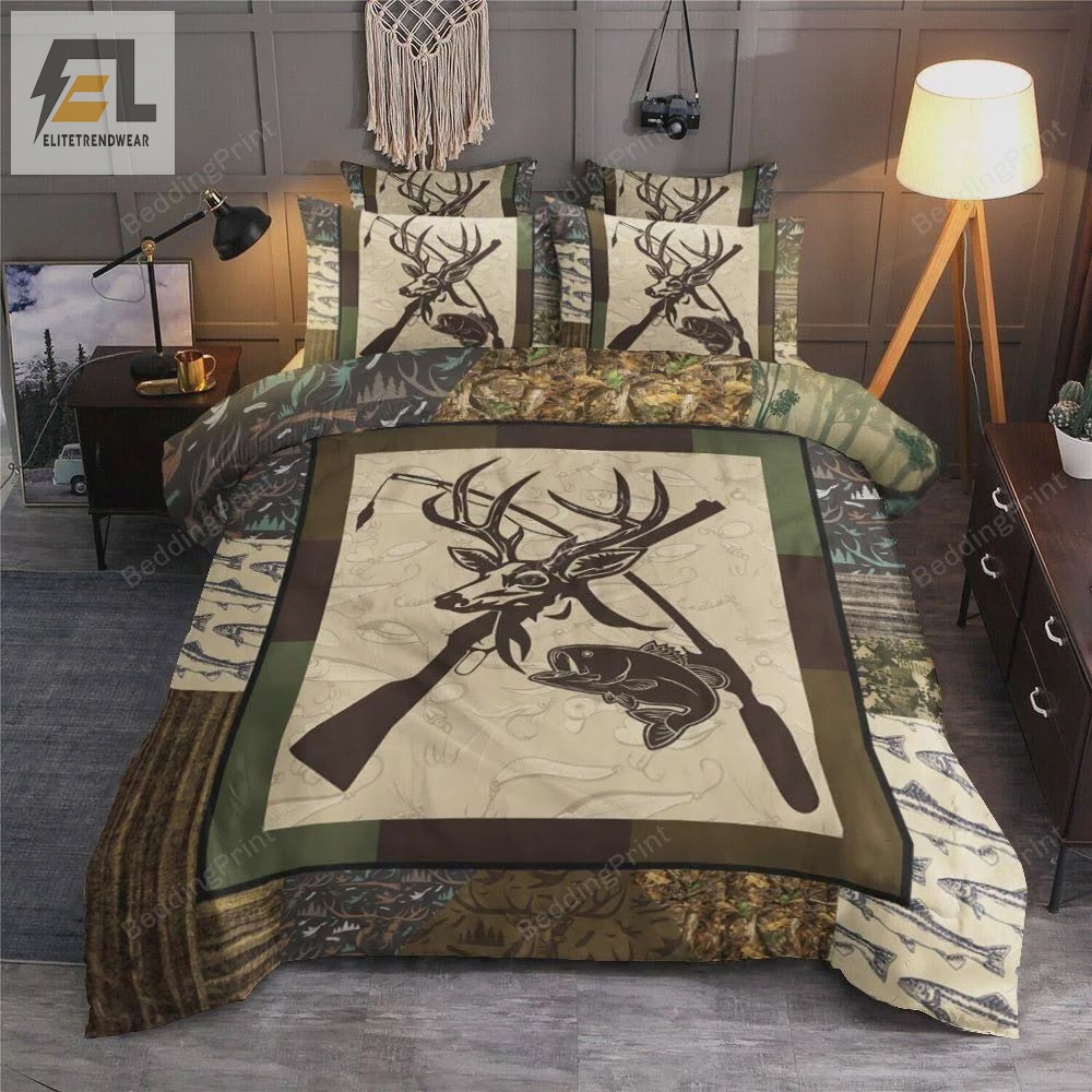 Hunting Eat Sleep Hunting Bed Sheets Duvet Cover Bedding Sets 