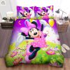 Happy Minnie Mouse In Flower Garden Bed Sheets Duvet Cover Bedding Sets elitetrendwear 1