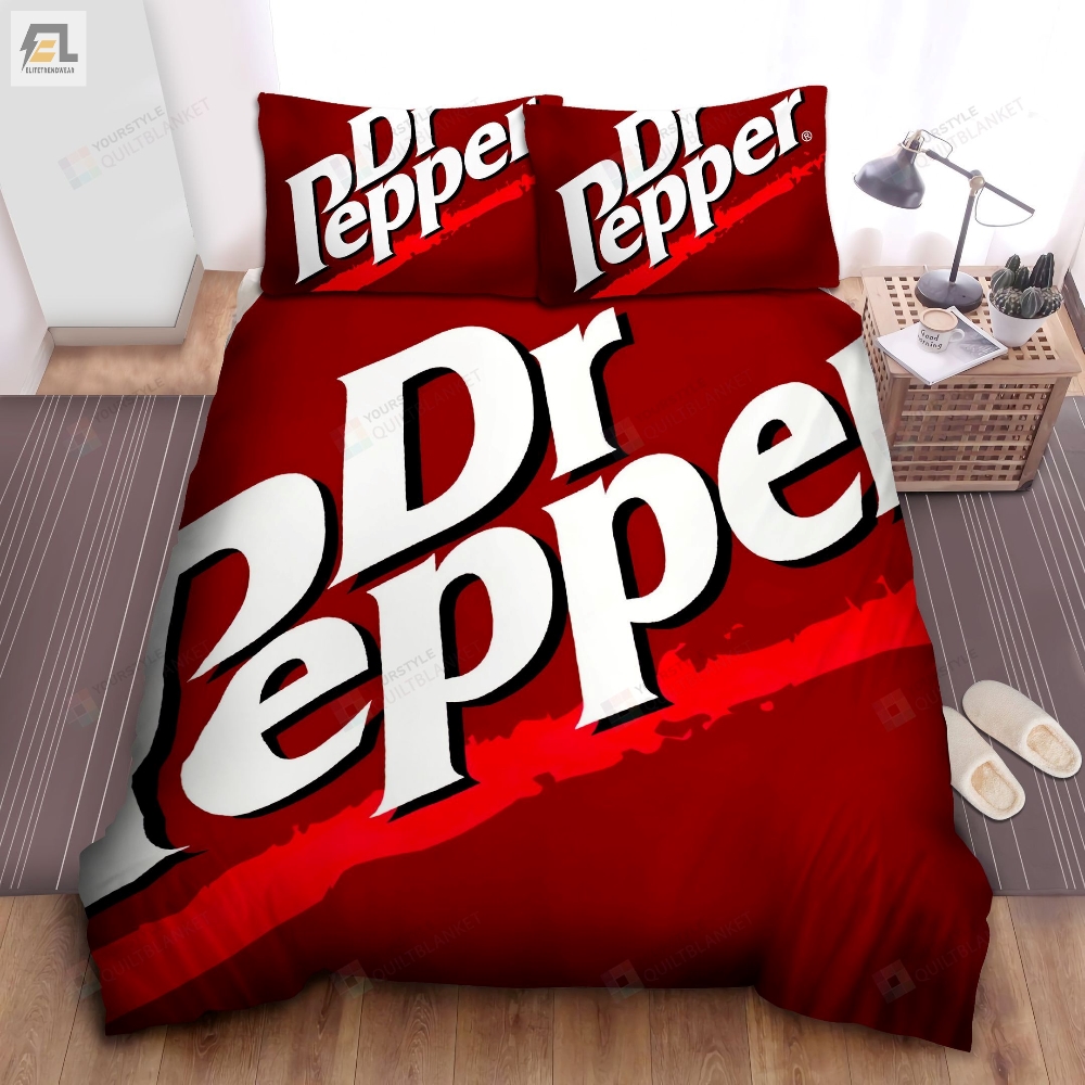 Dr Pepper Logo Bed Sheets Duvet Cover Bedding Sets 