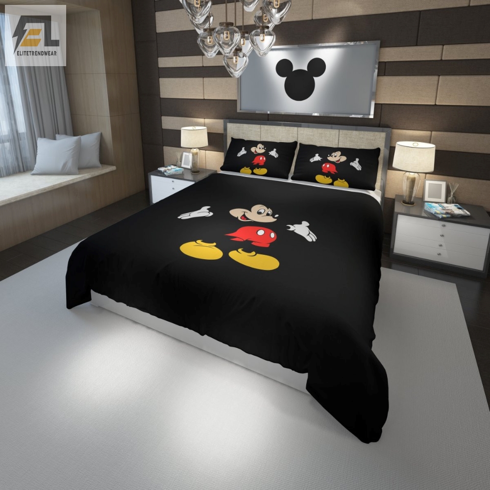 Disney Mickey Mouse 3D Customized Duvet Cover Bedding Set 