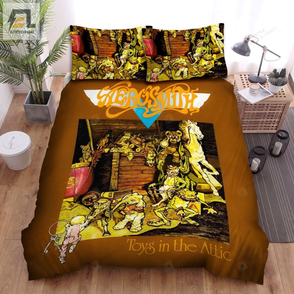 Aerosmith Toys In The Attic Album Cover Bed Sheets Spread Comforter Duvet Cover Bedding Sets 