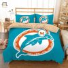 3D Miami Dolphins Bed Sheets Duvet Cover Bedding Sets elitetrendwear 1